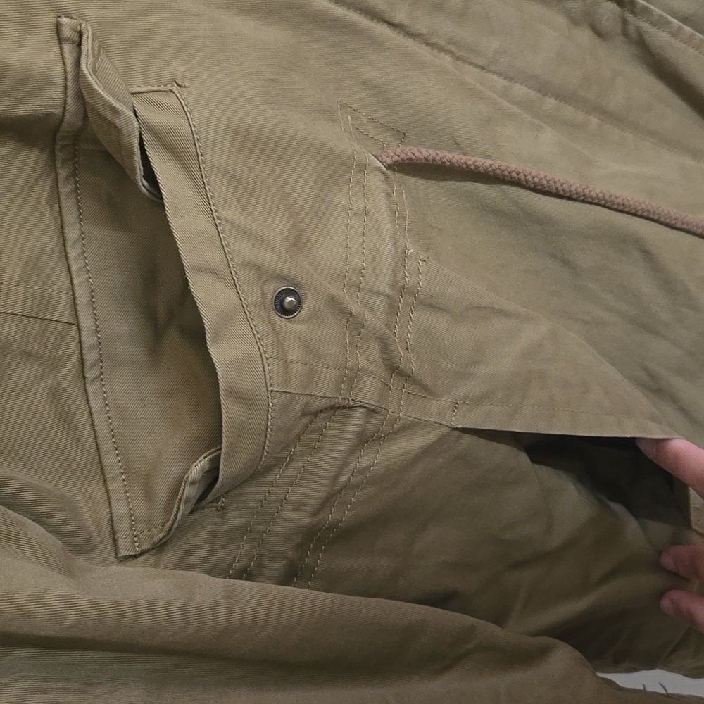 Ann Taylor LOFT Olive Faux Fur Hooded Jacket - Picture 9 of 16